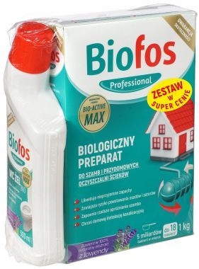 

Biofos Preparat Bakterie Do Szamb 1KG +wc Żel 0,5L