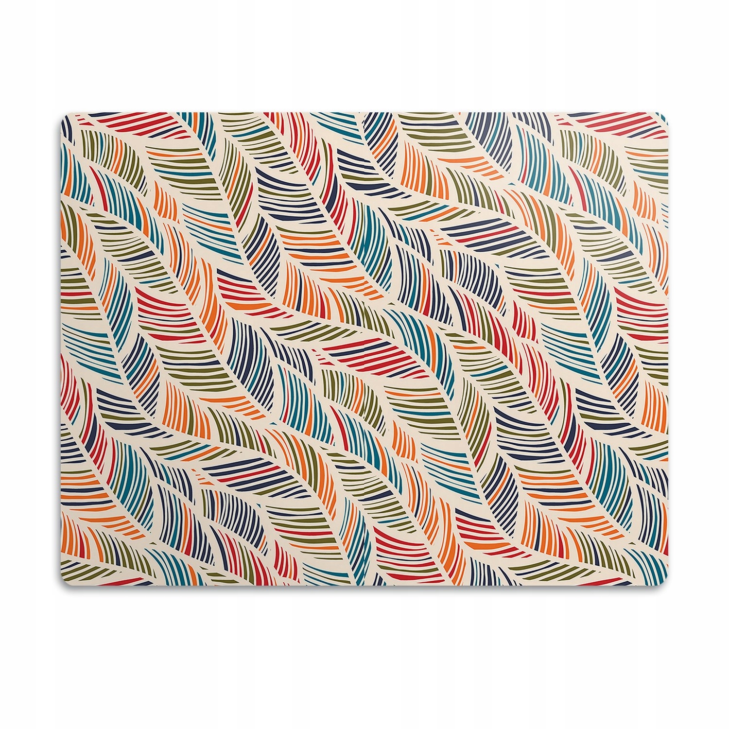 Levně Podložka pod misku pro psa kočku Barevné vlny 60x40 cm