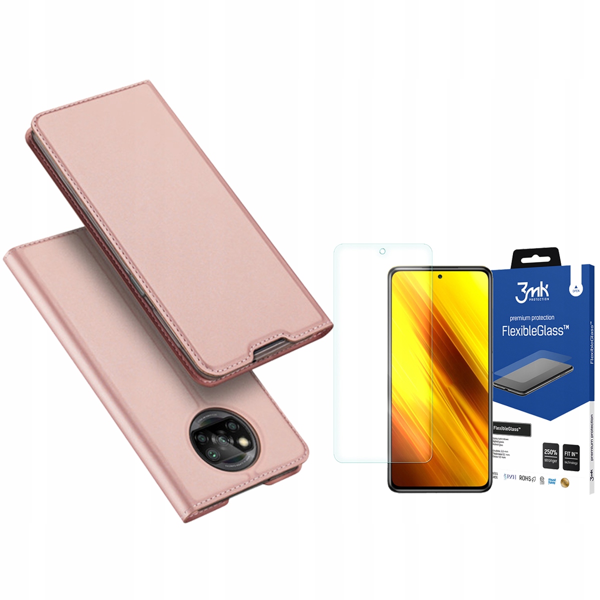 

Duxducis Skinpro Etui Do Poco X3 Nfc + Szkło 3MK