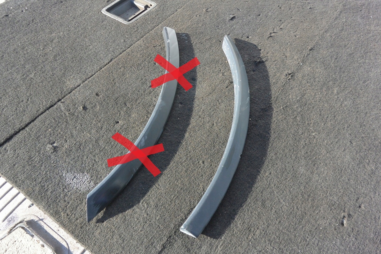 LISTWA NAKŁADKA BŁOTNIKA PRAWA LEWA TYŁ AUDI Q7 4L S-LINE