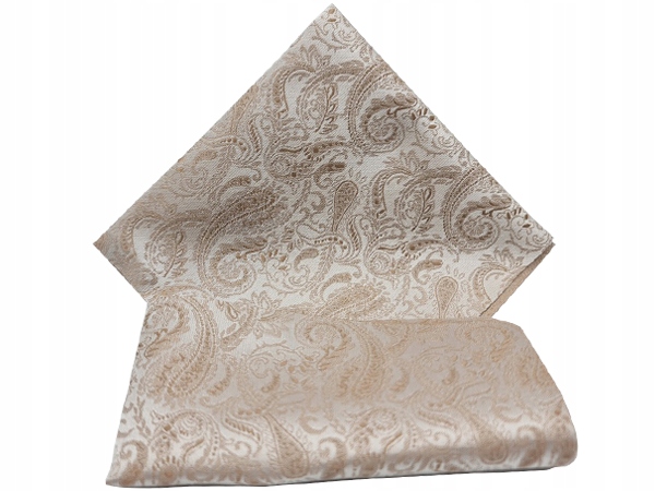 BEŻOWA WE WZORY POSZETKA WYPUSTKA BUTONIERKA