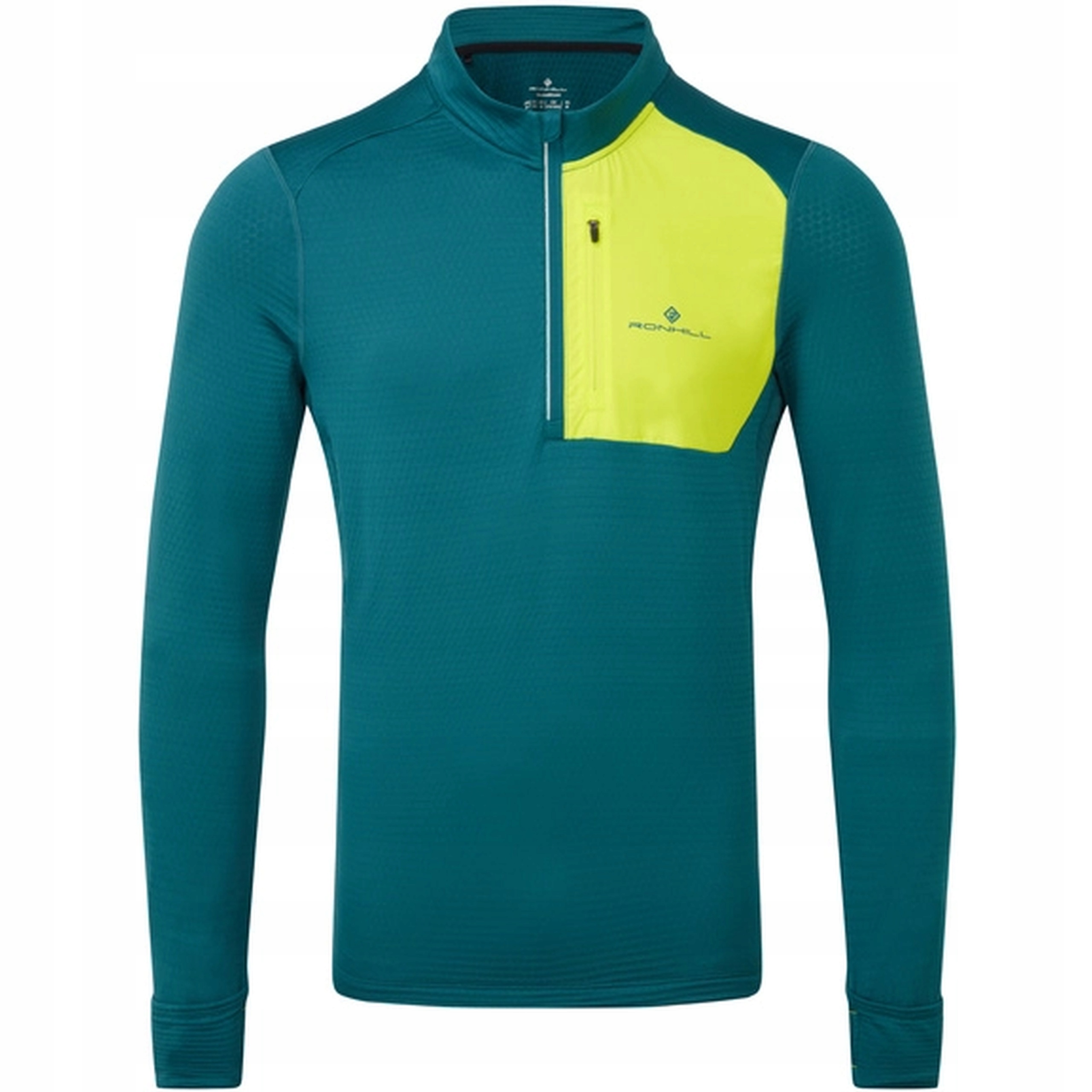 Bluza do Biegania Ronhill Sportowa Męska Tech Winter 1/2 Zielona XL