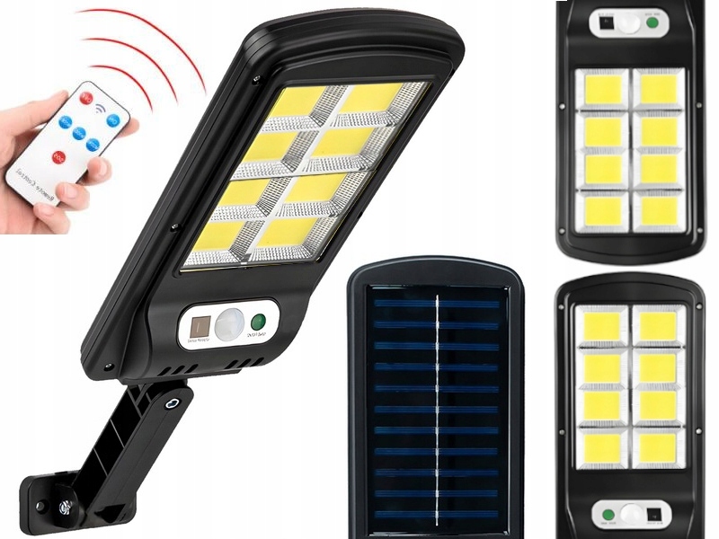 

2x Lampa Solarna Elewacyjna na Ścianę Led Czujnik