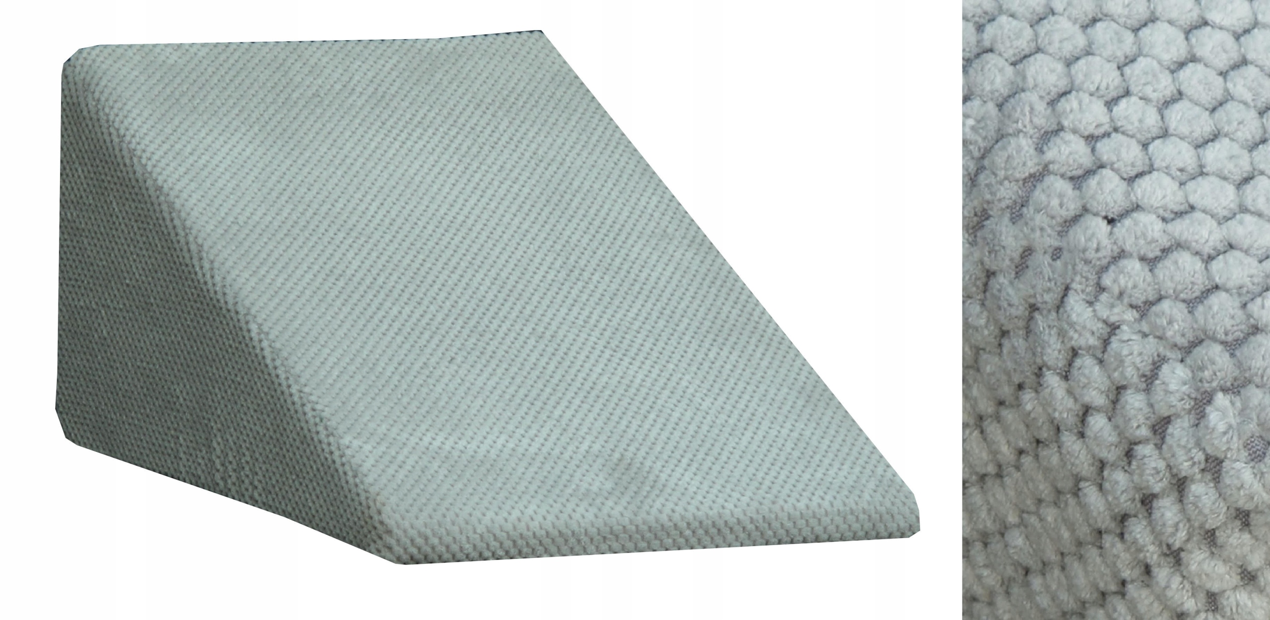Rampa schodki stabilne schody sztruks 60x40x30cm popiel