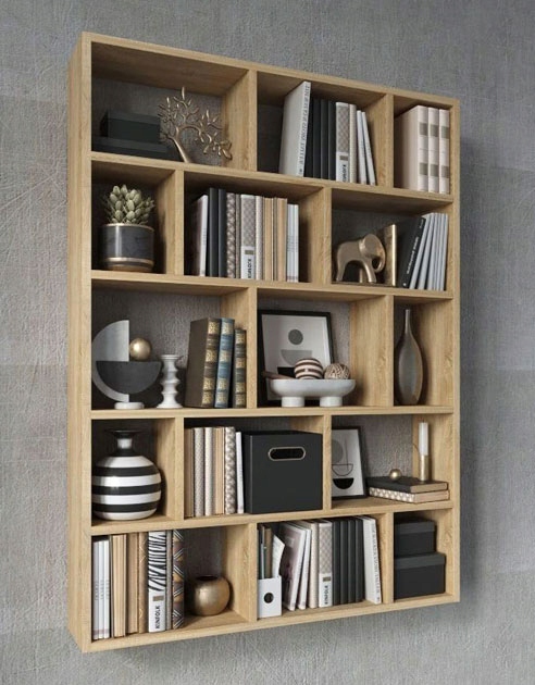 REGAŁ WISZĄCY OTWARTY WYSOKI NA KSIĄŻKI DO SALONU Marka Elior