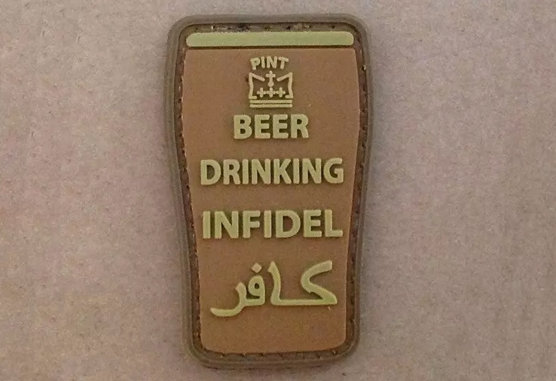 Naszywka Pvc Beer drinking infidel