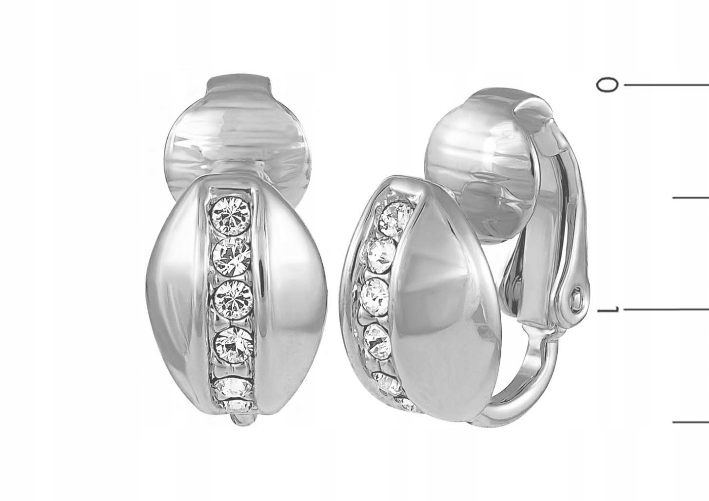 

klipsy malutkie złote srebrne Swarovski Colibra