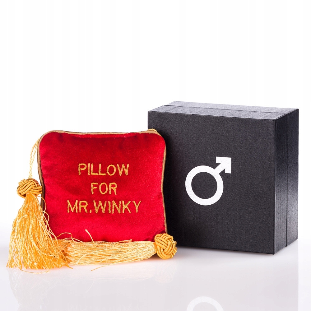 WALENTYNKI Prezent Śmieszny PODUSZKA dla Mężczyzny Chłopaka Faceta Kolegi Wysokość 11 cm