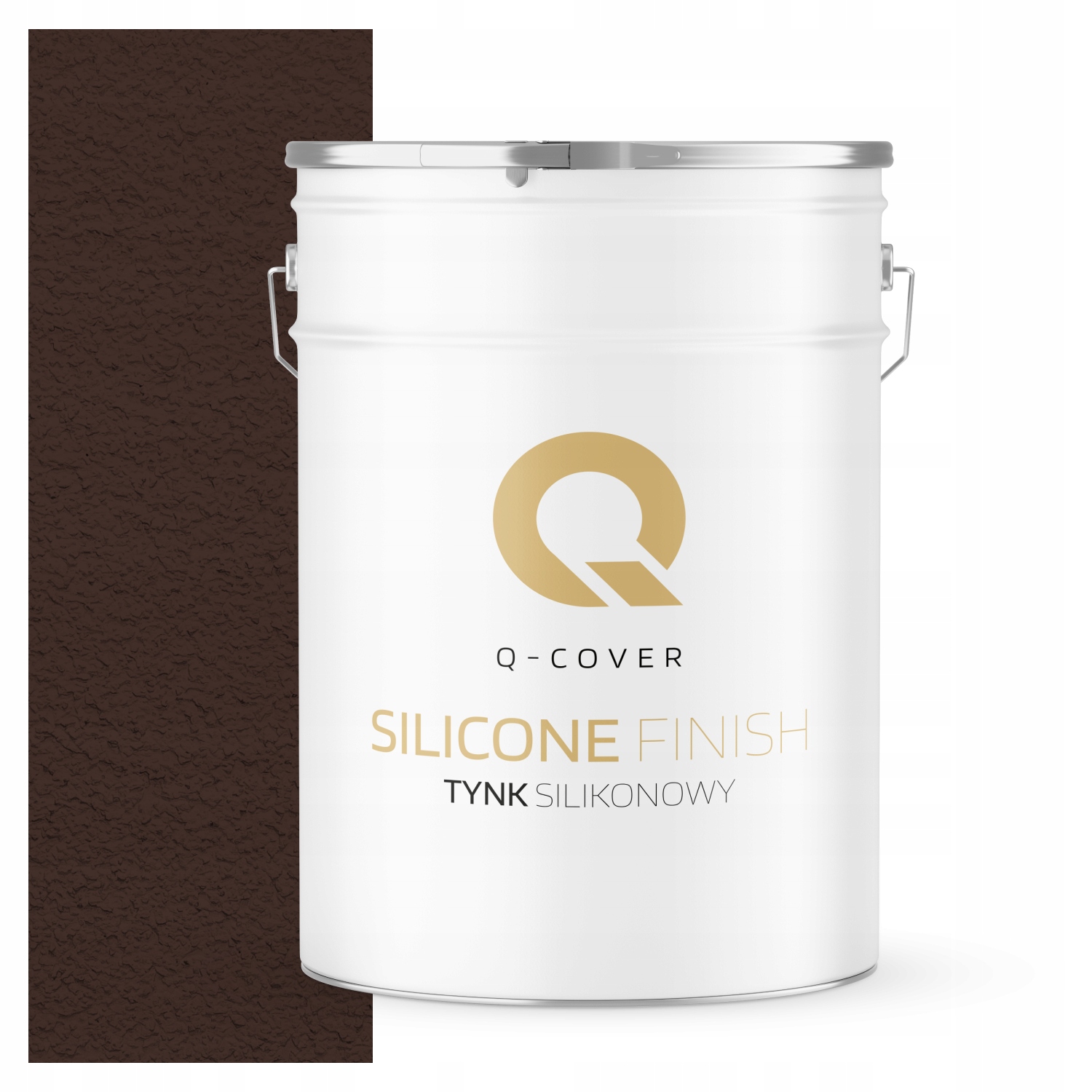 Silikonová Fasádní Omítka Čokoládová Hnědá 25 Kg Granulace 1.5 mm Ral 8017