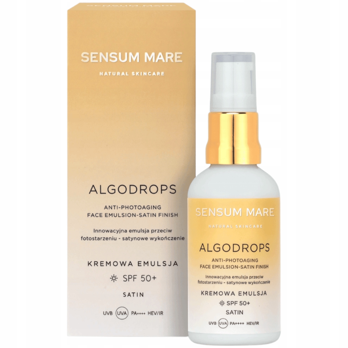 Sensum Mare – krémová ochranná emulze Spf 50+ Uvb Pa++++ Hev/ir, 50 ml