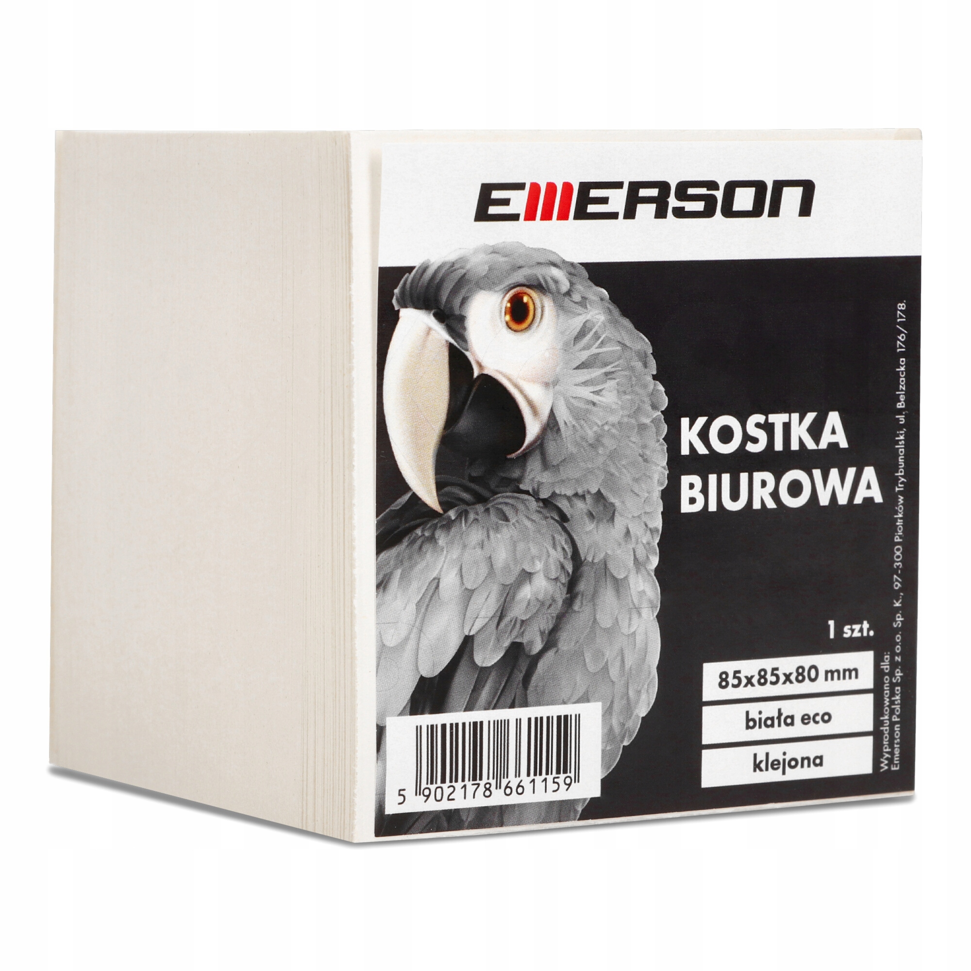

Emerson Karteczki Kostka biała klejona 85x85x80