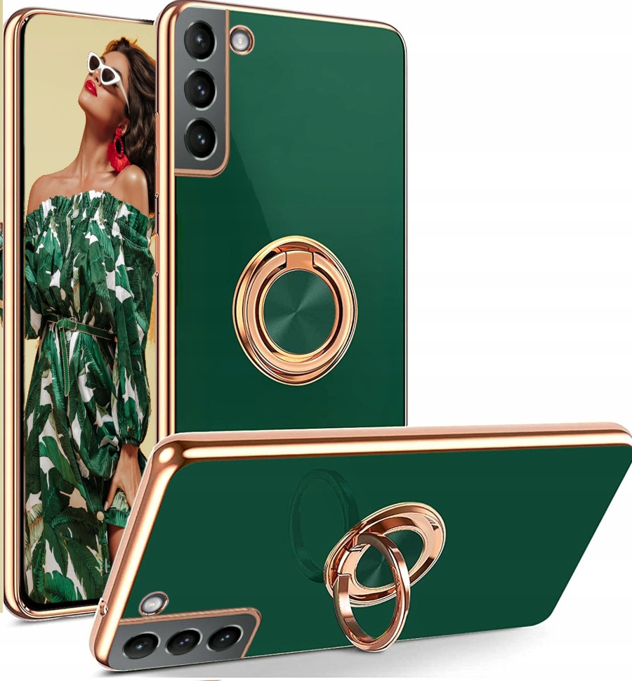 

Etui Case Silicone Ring Do Samsung S22+ Szkło