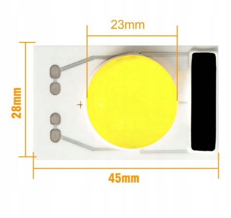 DIODA LED COB 230V 30W SOCZEWKA 120° 3000K YDEL Marka inna