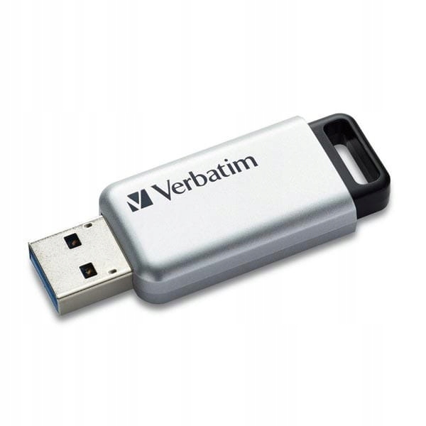 Verbatim Usb flash disk, Usb 3.0, 64GB, Secure Pro, srebrny, 98666, Usb A,