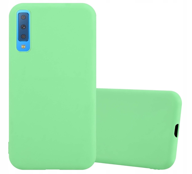 Etui silikonowe na Samsung Galaxy A7 2018 zielony