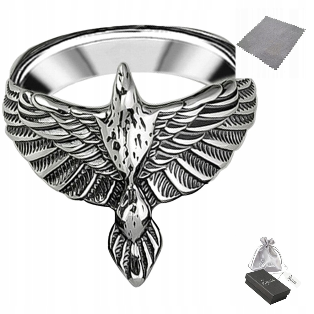 Prstýnek ryzost 925 Oxidovaný krásný prsten Orel vel.20
