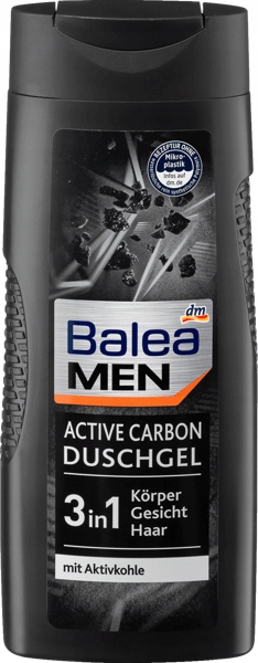 Balea MEN Active Carbon 3w1 Żel pod Prysznic Cedr