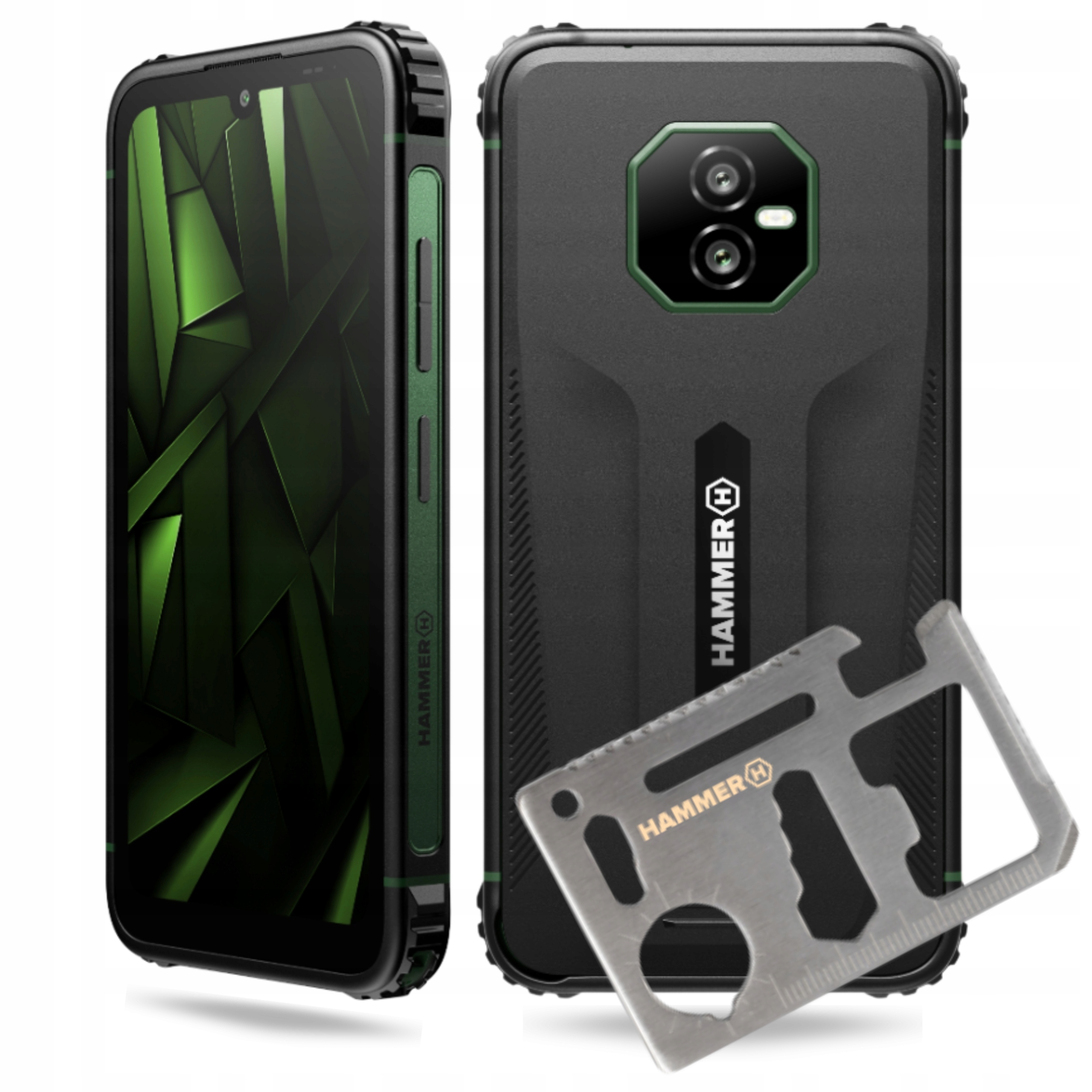 Smartfon Hammer Ranger 4GLTE 16/256GB Pancerny Wodoodporny Multitool Zestaw
