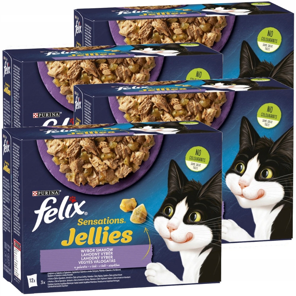 Felix Sensations Výběr Příchutí S Želé 48x85 g