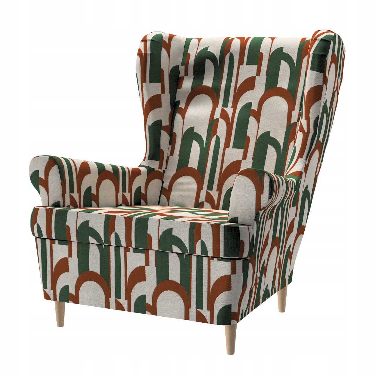 Potah na křeslo Strandmon Ikea zelený