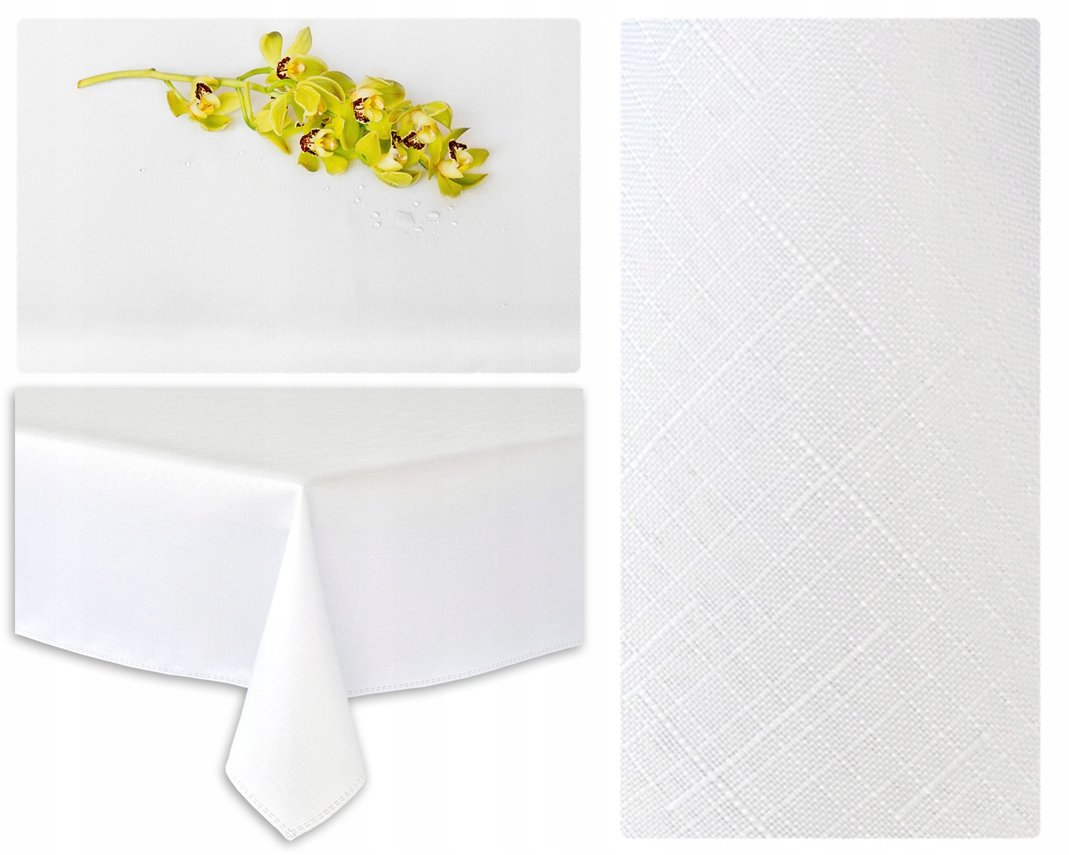 

Obrus Plamoodporny Santa 150X450 CM Biały