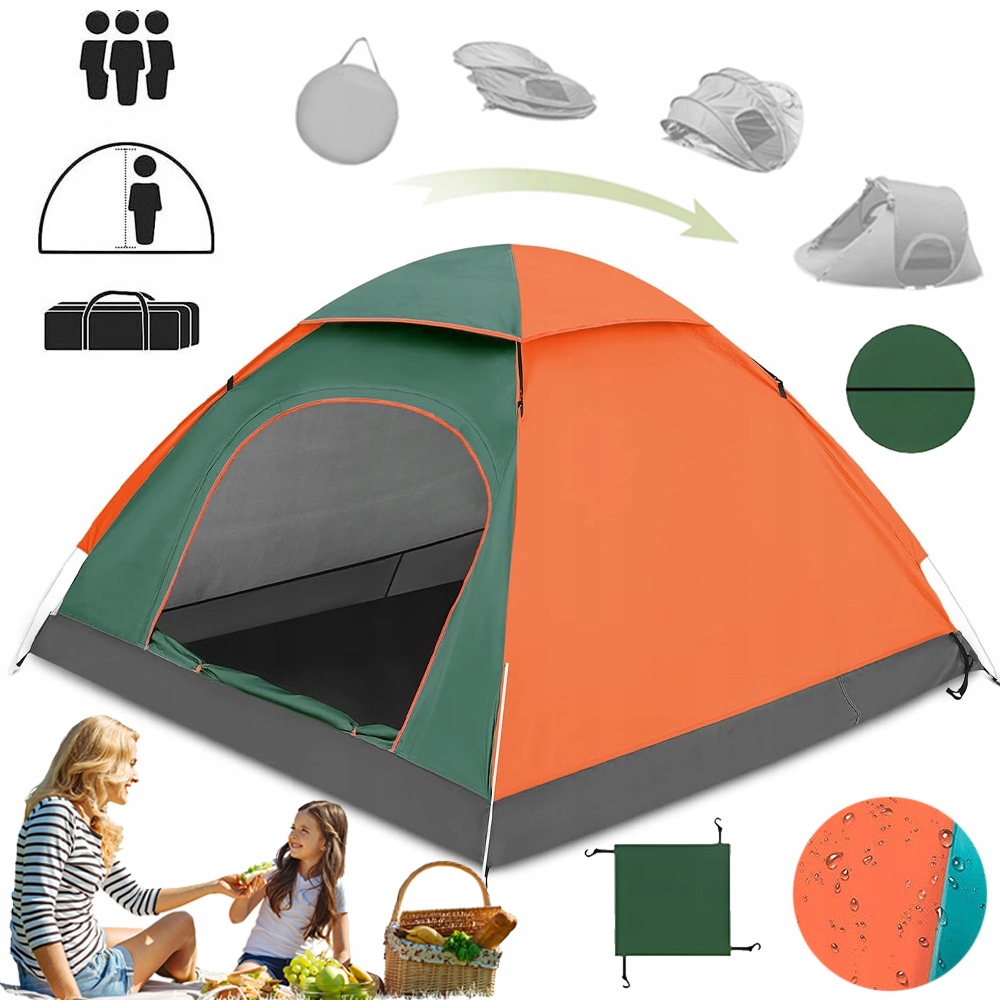 Namiot Plażowy Składany Automatyczny Samorozkładający Składany Wodoodporny