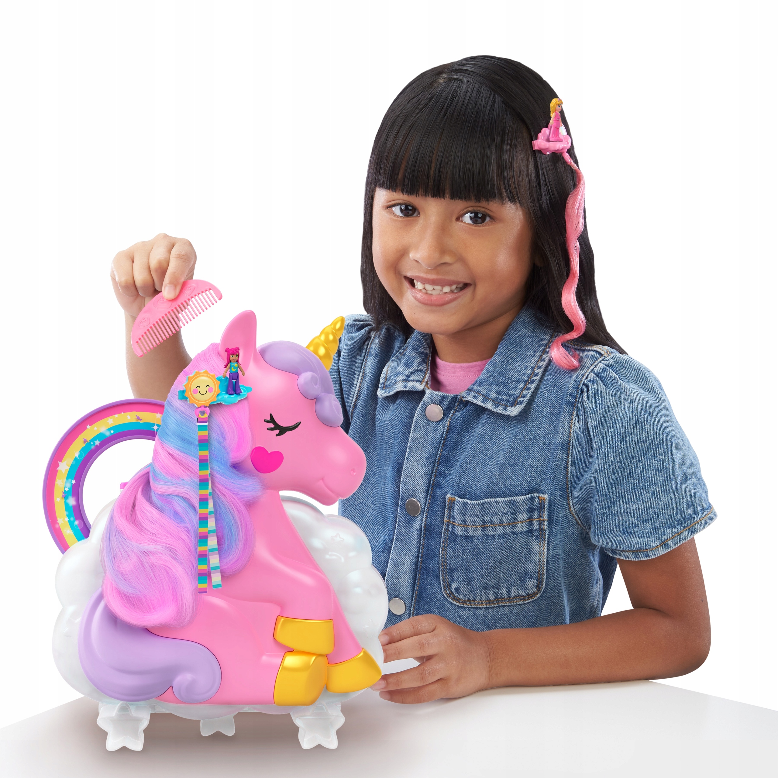 

Lalka Polly Pocket Jednorożec Salon Piękności