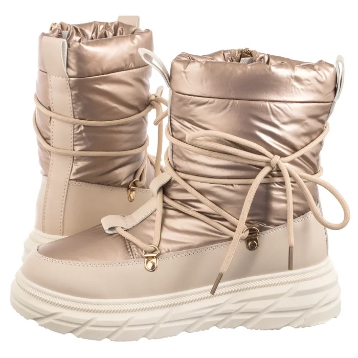 Dámské zimní teplé sněhové boty Venezia béžové C005MTBEOBB087