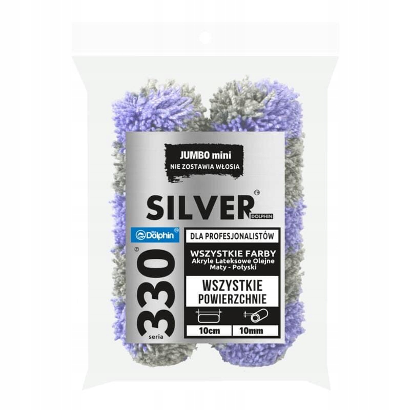 

Blue Dolphin Wałek Jumbo Mini Silver 10cm 2SZT