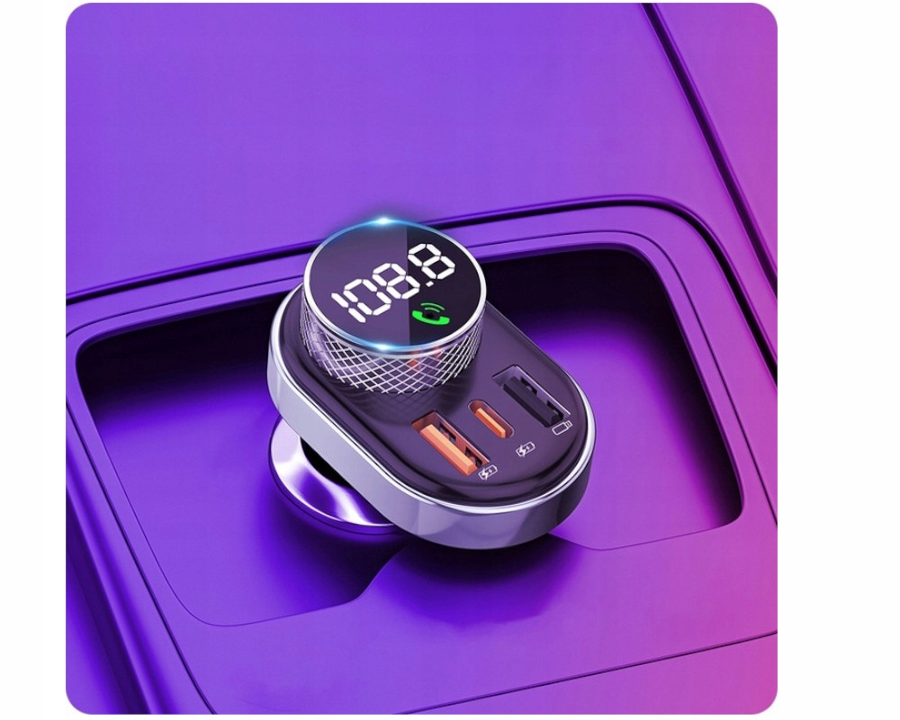 Transmiter Bluetooth FM MP3 ŁADOWARKA 3xUSB QC 3.0 Model GTR200