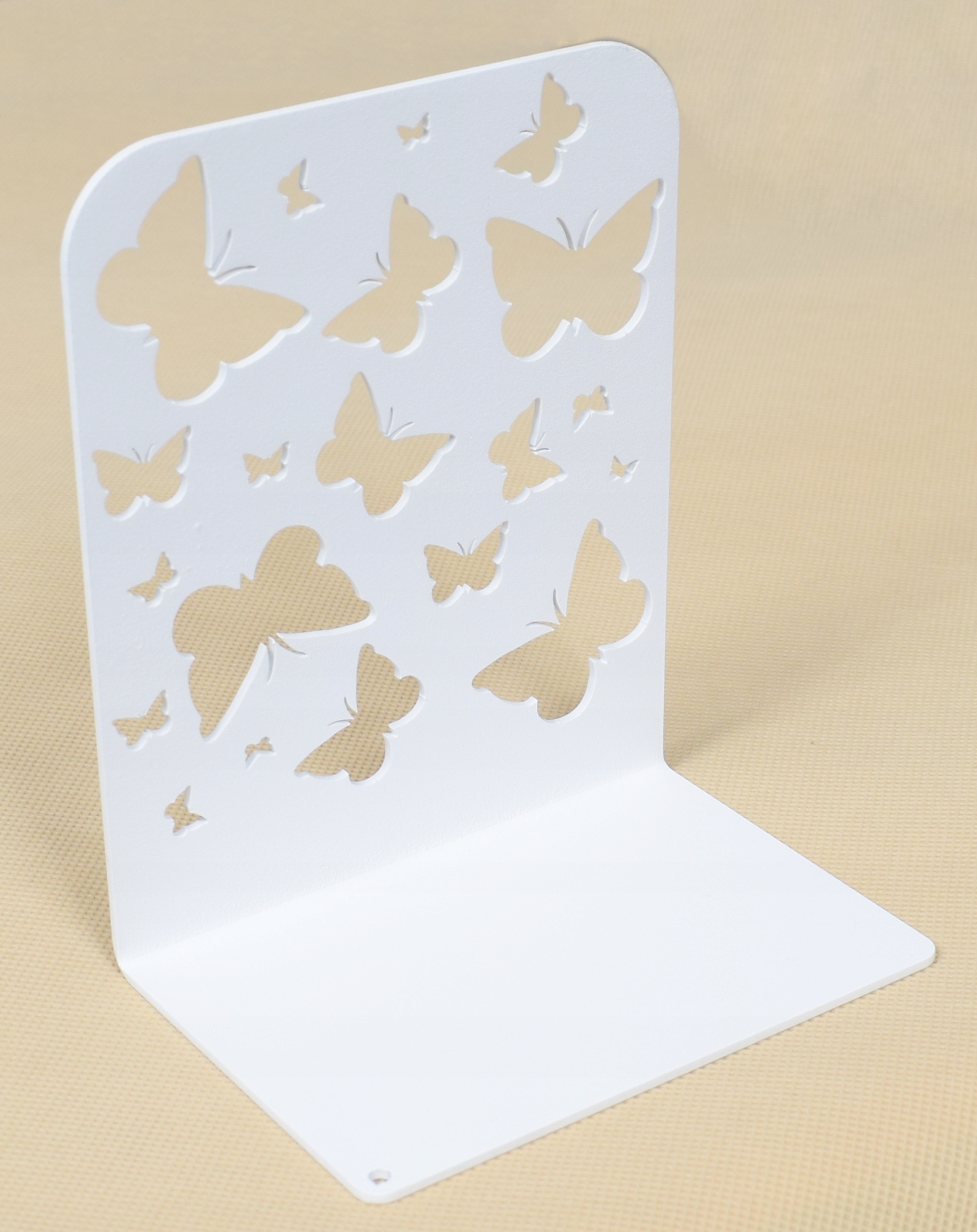 Podpórka do książek motyle solidna metalowa czarna Stan opakowania oryginalne