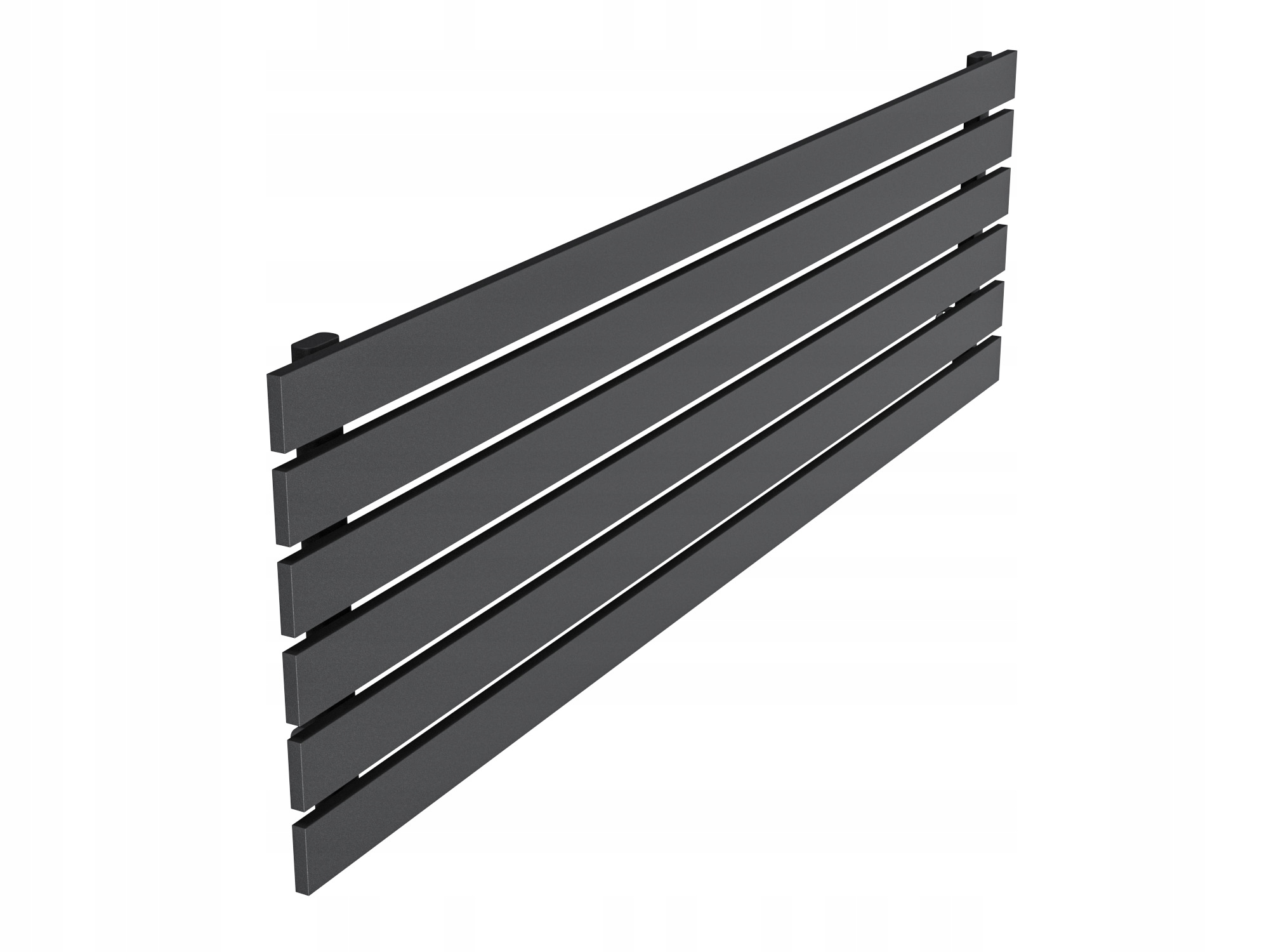 Grzejnik dekoracyjny poziomy 45x120 CZARNY STRUKTU