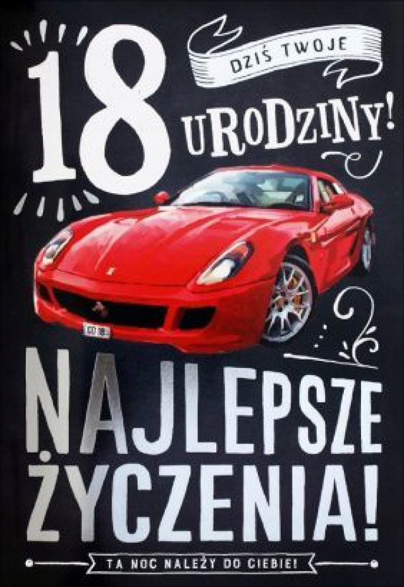 KARNET URODZINOWY NA 18 URODZINY DOSKONAŁA JAKOŚĆ Marka PAN Dragon