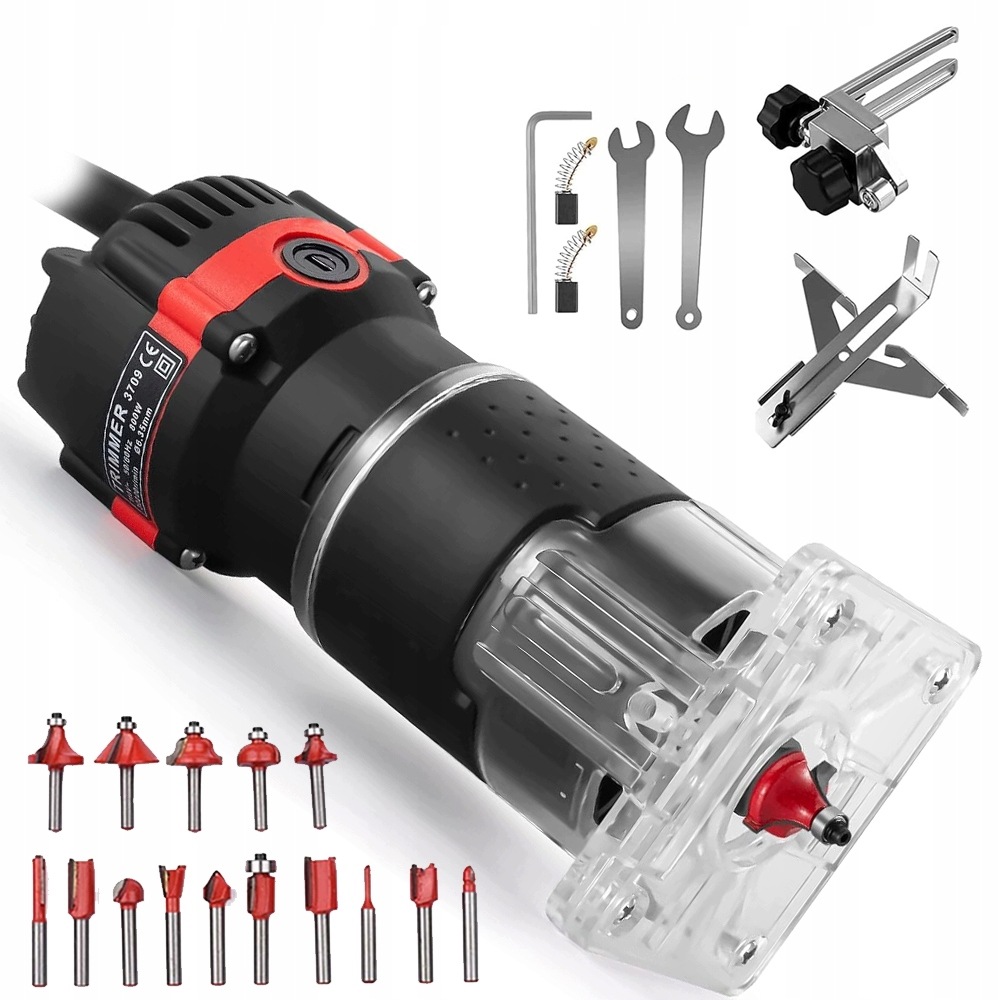 Horní Frézka 800 W, Vysoce Kvalitní, 6.35 MM Pro Dřevo