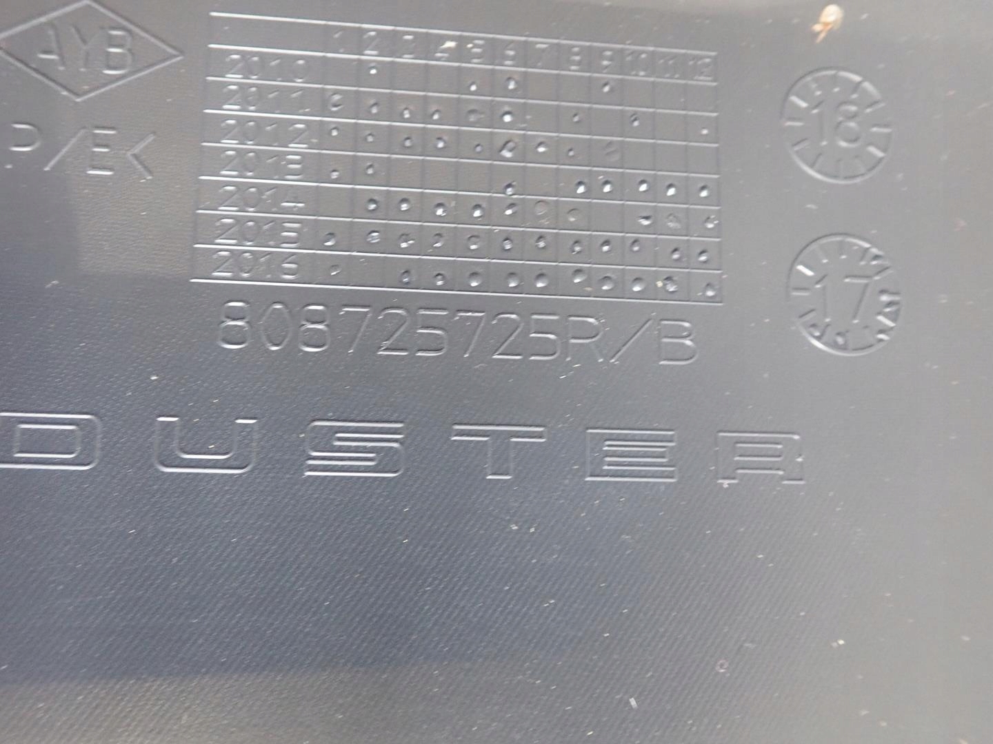 moulding door right rear part DACIA DUSTER 2010