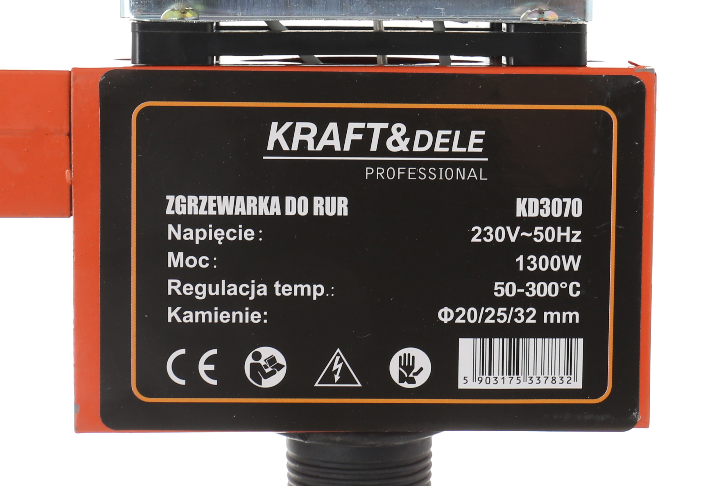 ZGRZEWARKA DO RUR PCV PP MATRYCE 20-32mm 1300W Kod producenta KD3070