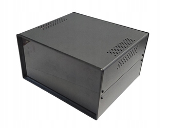 Kovové pouzdro černé/antracit OBM03 220x195x120 mm