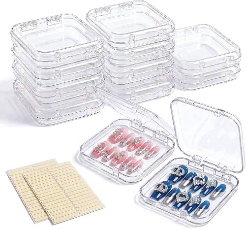 Průhledné Úložné Boxy 16 Ks Organizér Na Nehty