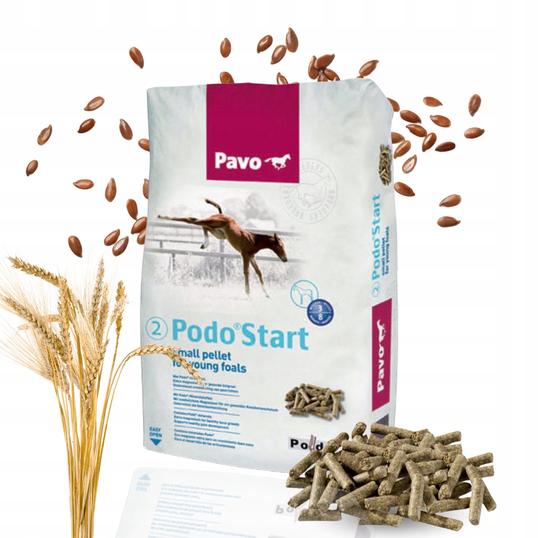 Pasza Pavo Podo Start 20 kg-Drobny granulat dla źrebiąt od 3 miesiąca życia