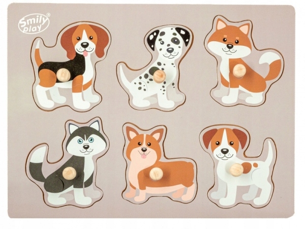 

Układanka drewniana Zwierzęta pieski (SPW83806)