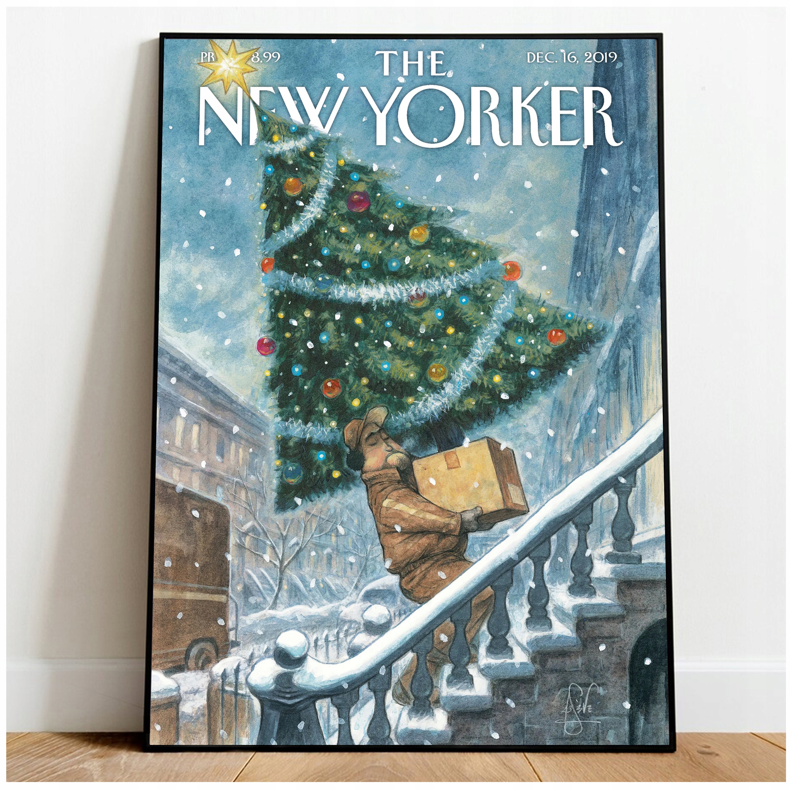 

Świąteczny Plakat New Yorker Choinka Święta A3