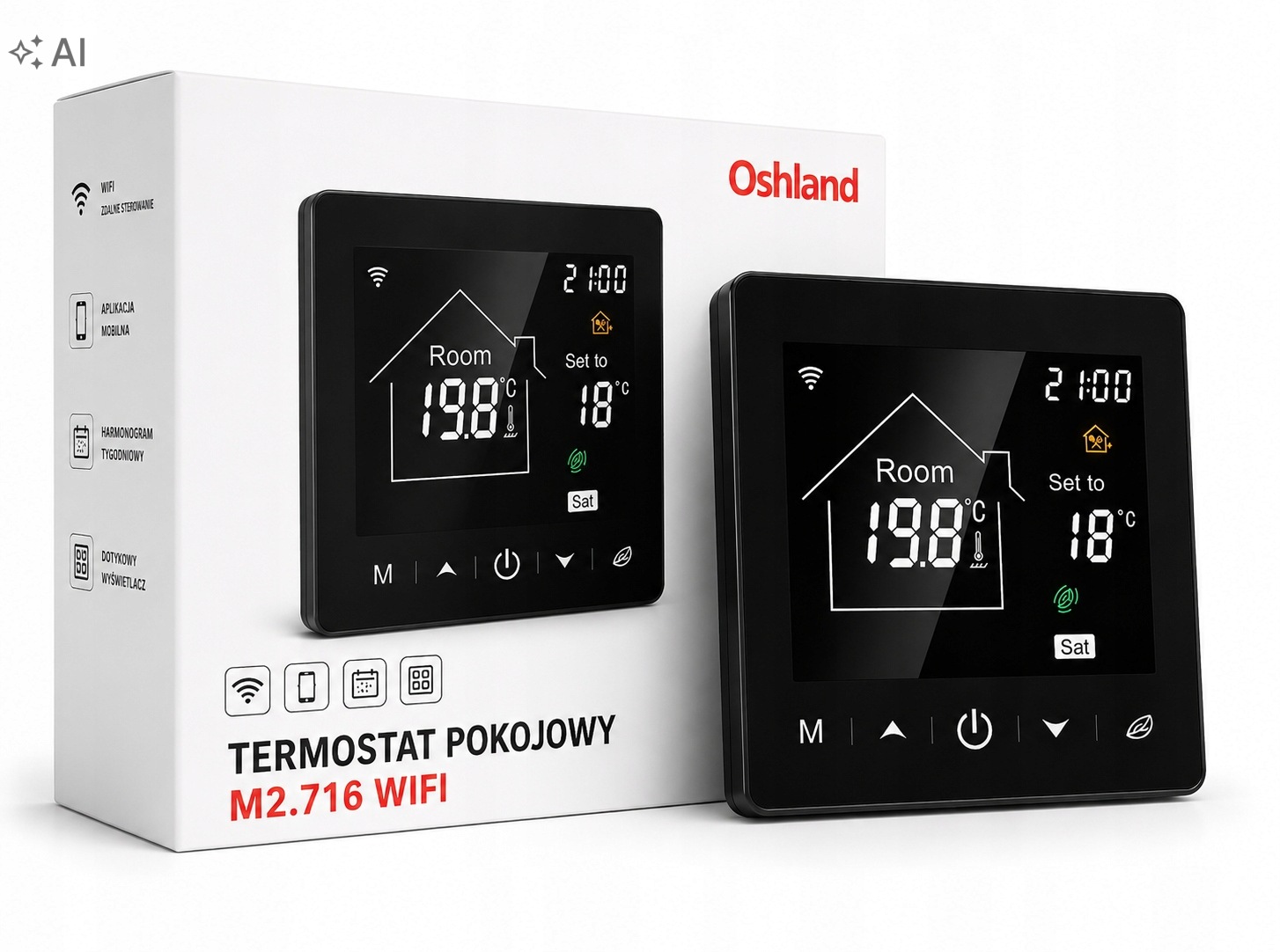 Regulátor Pokojový Termostat Digitální LCD 16A Wifi Podlahové Vytápění Tuya