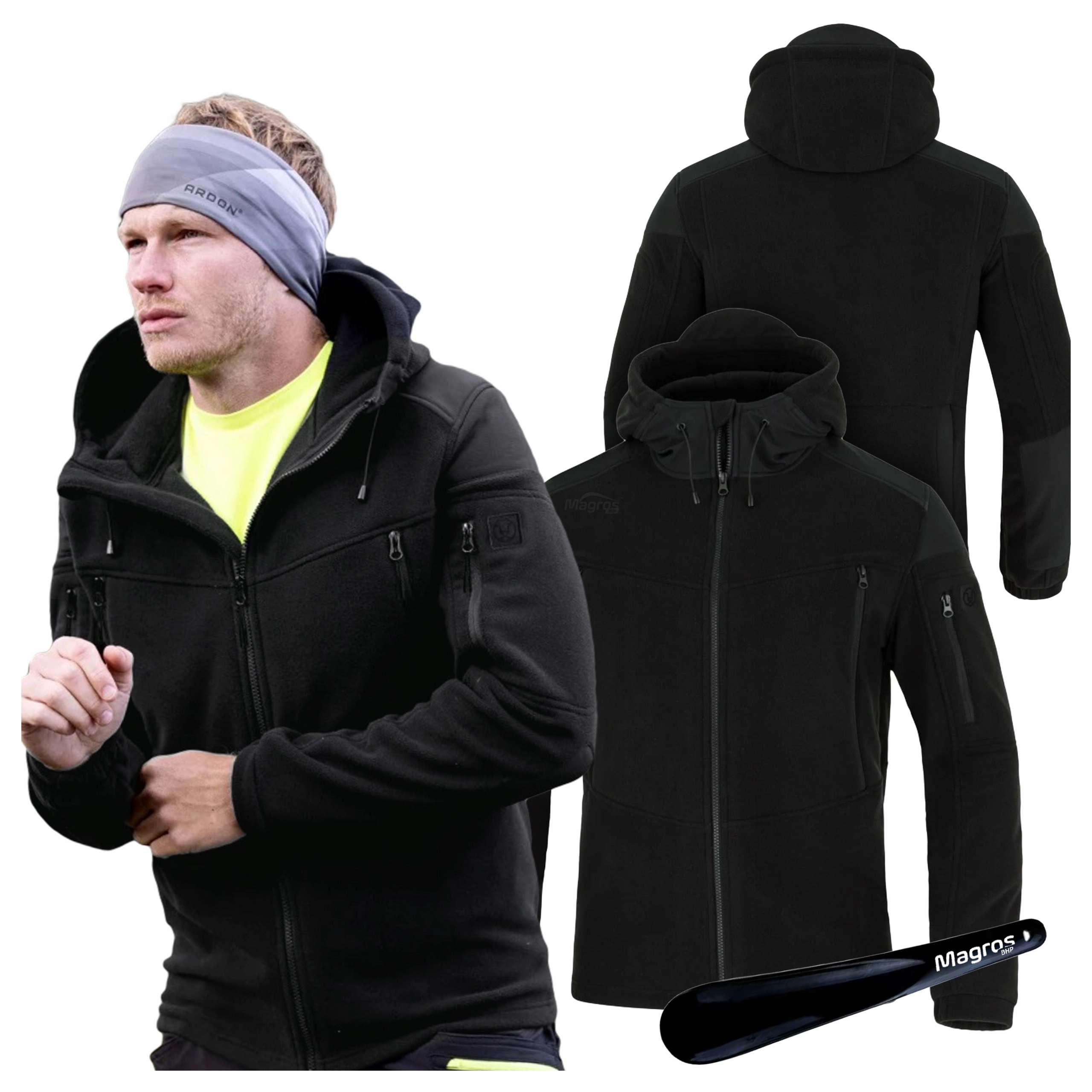 Bluza Robocza Męska Polarowa z Kapturem Taktyczna Slim Fit Ardon Ultrite L