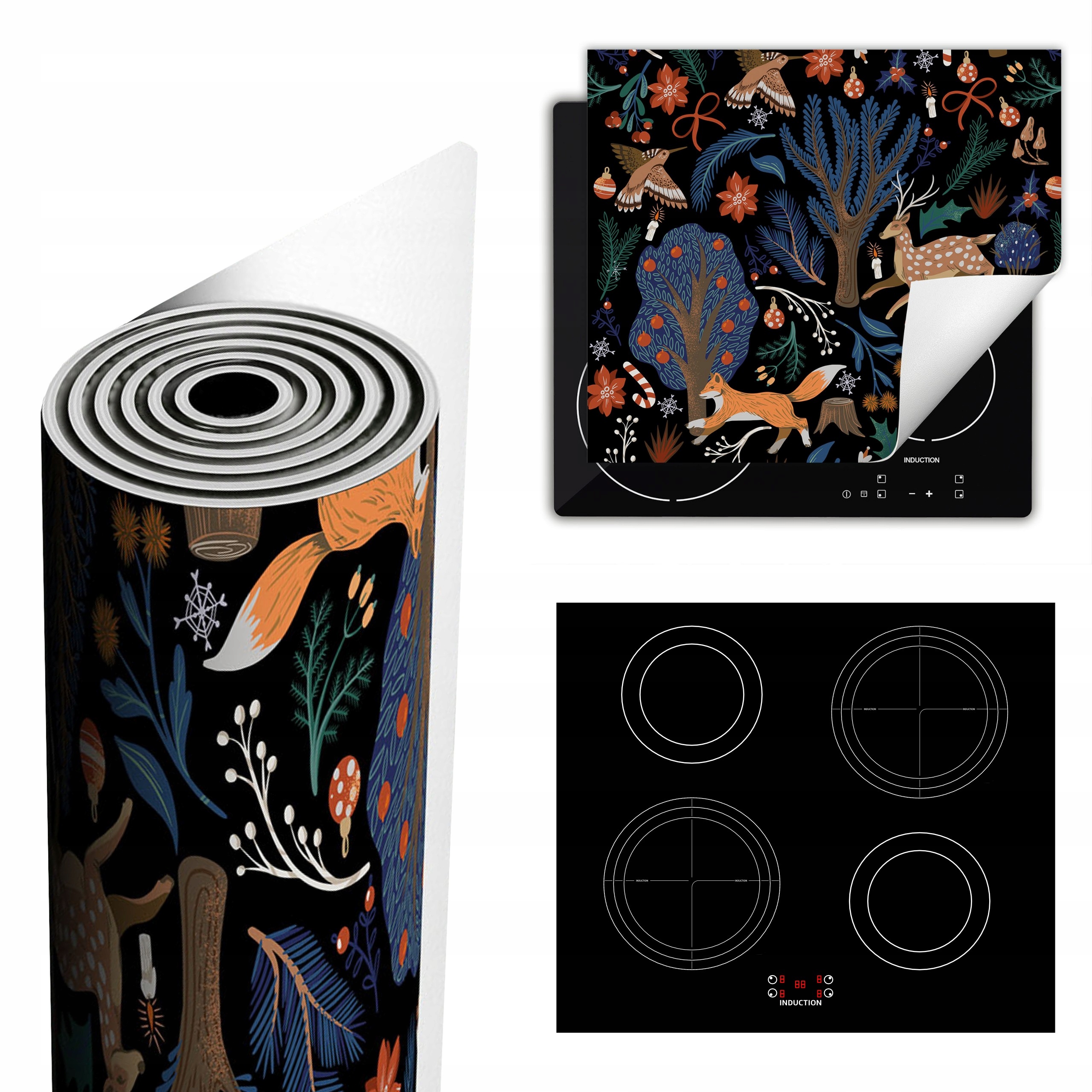 Ochranná Podložka Na Sporák Má Více Místa 60x52 černá Les