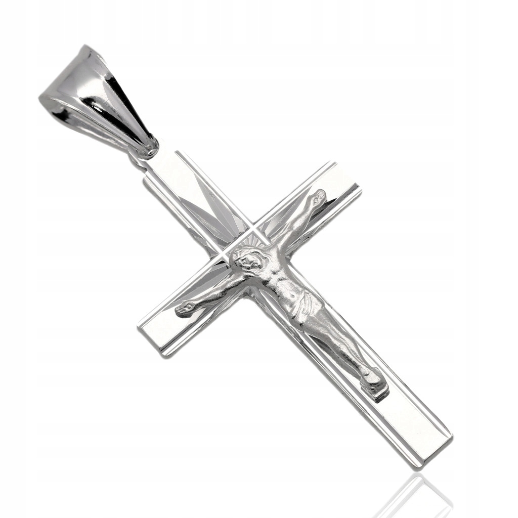 Krzyżyk srebrny z wizerunkiem srebro pr.925