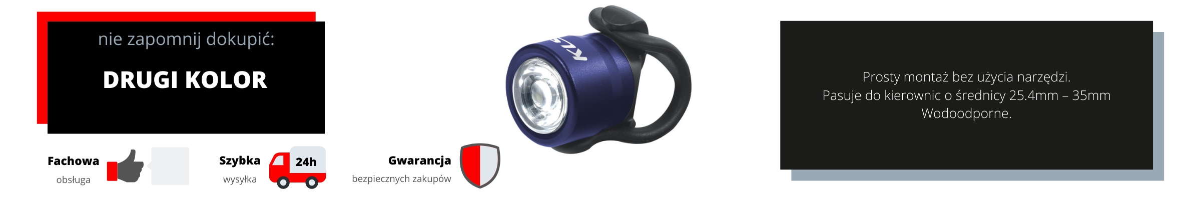 LAMPKA TYLNA Kross QUARK R2.0 tył led Rodzaj tylne