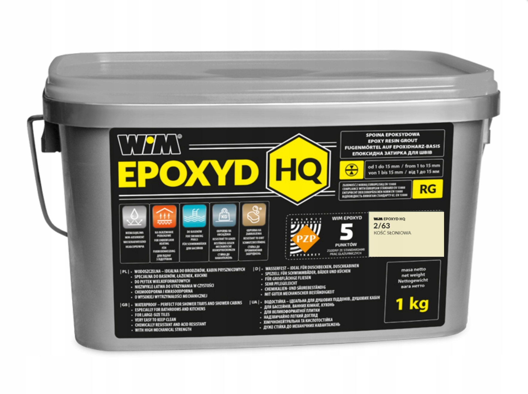 Wim Epoxyd Hq fuga epoksydowa Kość Słoniowa (księżycowy) 2/63 1KG