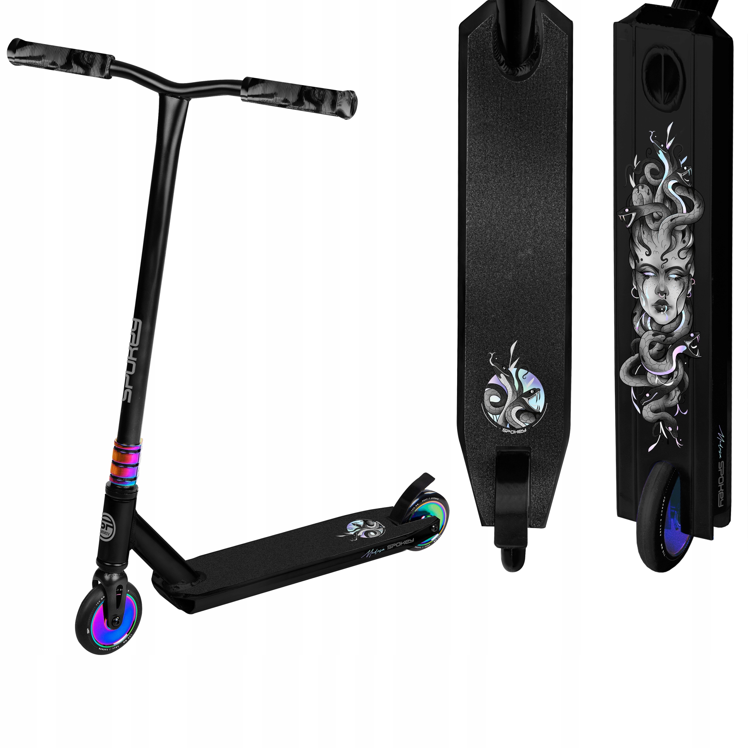 Freestyle koloběžka s holografickým deckem Spok