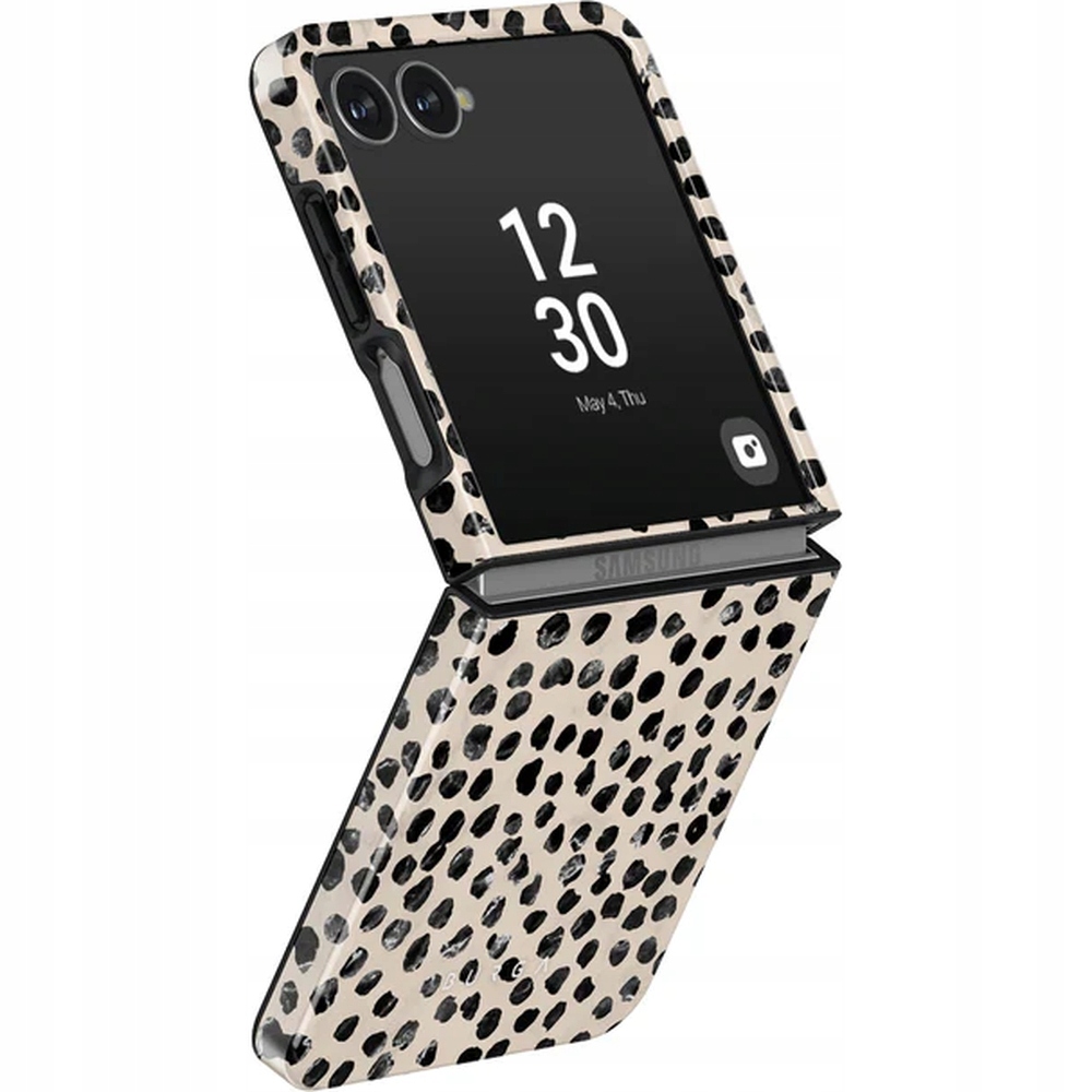 Pouzdro Burga pro Galaxy Z Flip7, lehké, módní, přiléhavé kryt, pevné