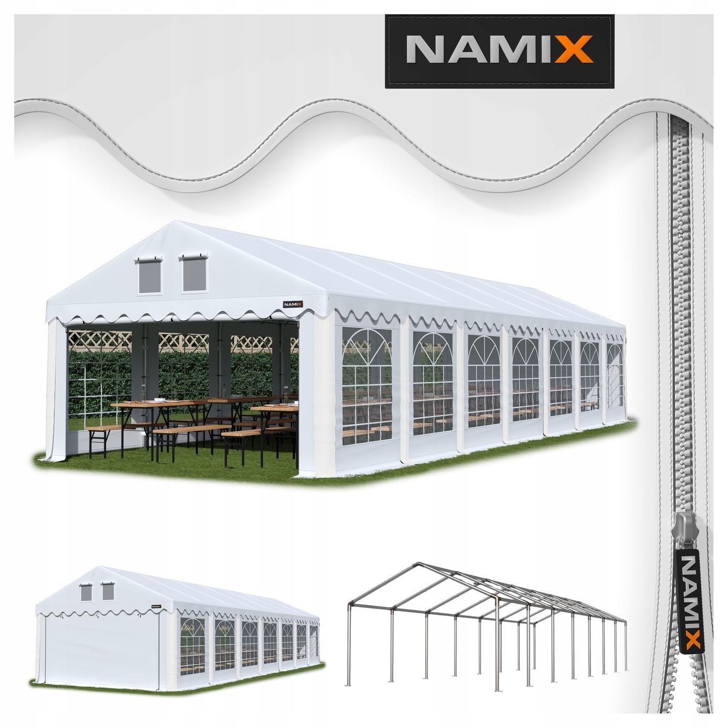 Namiot Royal 6x14 imprezowy ogrodowy Różne
